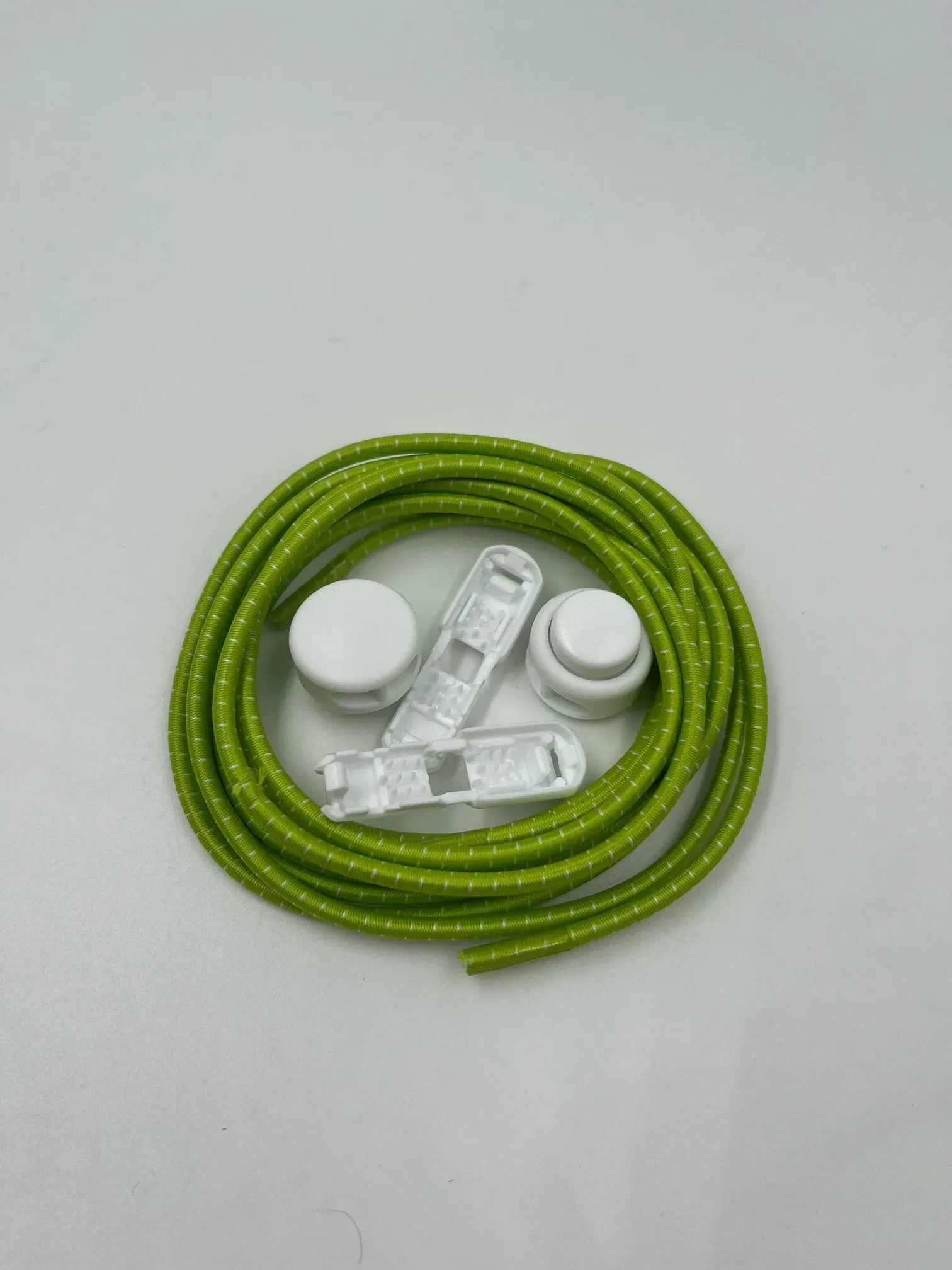 _Sonstige Marken Laces with Lock Schnellschnürsystem - Zweifarbig  Hellgrün-weiß