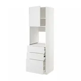 IKEA METOD / MAXIMERA Hochschr f Of+Tü/3 Sch weiß/Stensund weiß 60x60x200 cm