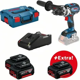 Bosch Professional GSR 18V-110 C Akku-Bohrschrauber inkl. 3 x Akkus 5.0Ah + L-Boxx 0615990L8F