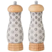 Bloomingville Elsa Salz- & Pfeffermühlen 11 cm Hellbraun unbefüllt