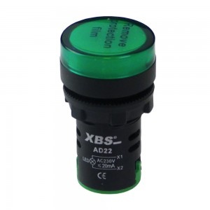 XBS grün LED Leuchtmelder Kontrolleuchte Signal- Lampe Licht 22mm 230V AD22-GREEN230 2309