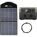 ECOFLOW River 2 0% MwSt §12 III UstG Max 512Wh Portable Powerstation mit 90W Sol...