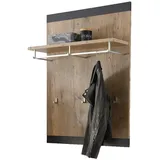 furn.design Garderobenpaneel Beveren 80 x 107 x 25 cm Kastanie