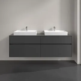 Villeroy & Boch Waschtischunterschrank 160 x 54,8 x 50 cm Graphit