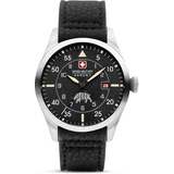 Swiss Military Hanowa Herren Analog Quarz Uhr mit Leder Armband SMWGN0001201