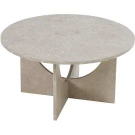 [en.casa] Couchtisch Rindal 80x42 cm Betonoptik, hell