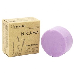 NICAMA Festes Shampoo Lavendel (strapaziertes Haar)