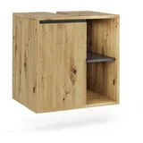 Vicco Waschbeckenunterschrank 60 x 60 x 46 cm Braun/Grau