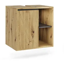 Vicco Waschbeckenunterschrank 60 x 60 x 46 cm Braun/Grau