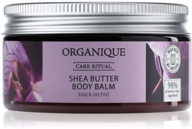 Organique Black Orchid nährender Körperbalsam mit Bambus Butter 100 ml
