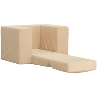 Gecheer Kindersofa Kindercouch Sofa Minisofa Kinderm?Bel Kindersessel Schlafsessel Minisessel Kinder Sofa Sessel für Kinderzimmer Weicher Plüsch Creme