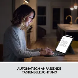 Logitech Combo Touch Tastatur Case für iPad Pro 11" 1-3 Gen Deutsch oxford grey