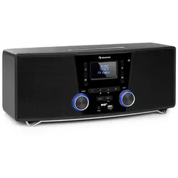 auna Stockton Micro Stereosystem 20W max. DAB+ UKW CD-Player BT OLED Schwarz
