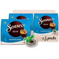 Senseo Pads Decaf Enkoffeiniert, 5 x 16 Getränke, 80 Kaffeepads