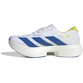 adidas Adizero Adios Pro 4 Herren Cloud White/Blue/Yellow 44