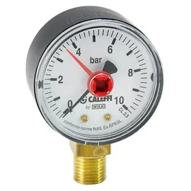 CALEFFI Manometer 557 0-10 bar, 1/4Zoll, unten