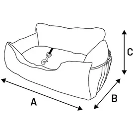 Karlie Flamingo Megan Kindersitz 82x60x30cm - Brown - One Size