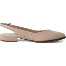 Marco Tozzi Damen Slingpumps mit Verstellbarem Riemen aus Leder, Rosa (Nude), 37 EU
