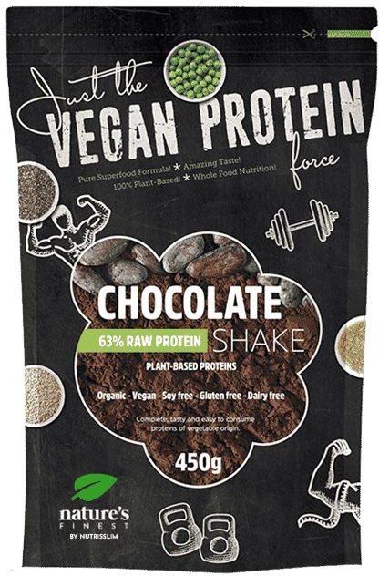 Nature's Finest Bio Chocolate 63% Protein Shake - Schokoladen-Protein-Shake 450 g