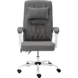 vidaXL Massage-Bürostuhl Kunstleder Grau