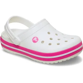 Crocs Unisex Kinder Crocband Clog T Clog, White/Pink Crush, 19/20 EU