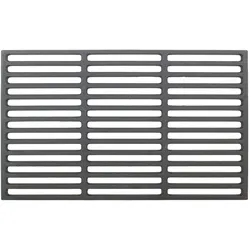Grillrost 45x26cm rechteckig emailliert Rost Grillgitter Gusseisen Grillplatte