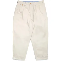 Beams+ 2 Pleats Twill - Beige - M