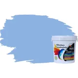 RyFo Colors Silikonharz Fassadenfarbe Lotuseffekt Trend Meerwasserblau 1l - bunte Fassadenfarbe, weitere Blau Farbtöne und Größen erhältlich, Deckkraft Klasse 1