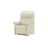 HIMOLLA Sessel 7706 Leder 101 x 112 x 101 cm Creme elektrisch