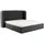 ks home concept Polsterbett 160 x 200 cm H4 Schwarz