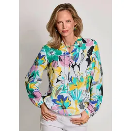 GOLDNER Viskosebluse mit Blumenprint bunt 38