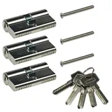 ChiliTec Schließzylinder-Set 3x 60mm Türschloss