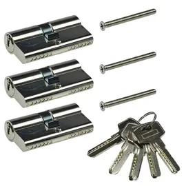 ChiliTec Schließzylinder-Set 3x 60mm Türschloss