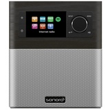 Sonoro Stream Mooreiche Silber Internet-Radio (Digitalradio (DAB), FM-Tuner, Internetradio) silberfarben