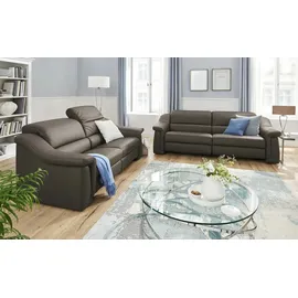 HIMOLLA Ledersofa 1501 ¦ braun ¦ Maße (cm): B: 202 H: 84 T: 106.0