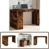 Vidaxl - Schreibtisch Räuchereiche 123,5x73,5x75 cm Holzwerkstoff - Bürostuhl - Schreibtisch - Home Office - Arbeitsplatz - Laptoptisch