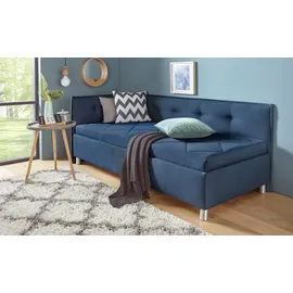 MAINTAL Polsterliege MAINTAL, blau, B:89cm L:210cm, Komplettbetten, mit Seiten- und Rückenteil