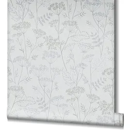 Marburg Vliestapete Flora Haven 53 cm x 10 m 0 g weiß 34193