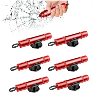 Safe pro x Auto 2-in-1 Gurtschneider & Nothammer | Professioneller Fensterbrecher mit Testglas | Notfallhammer mit Gurtcutter für PKW & Busse | Sicherheitswerkzeug Set