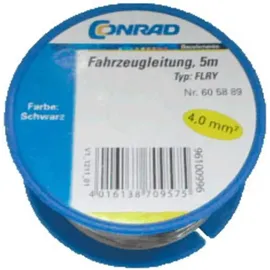 Conrad Components 605889 Fahrzeugleitung FLRY-B 1 x 4 mm2 Schwarz 5 m