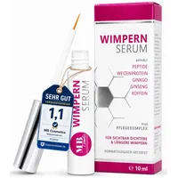 Medical Beauty Cosmetics Wimpernserum 10 ml Hormonfrei mit Hyaluron, Kollagen, Peptiden, Panthenol, Gingko, Dermatologisch getestet, schützt & kräftigt die Wimpern