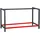 Wiltec Werkbank Gestell 150 x 57 cm, aus Stahl, Werkbankgestell in Anthrazit Rot, Tischgestell max. 200 kg als Werkbank, Arbeitstisch & Sideboard