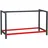 Wiltec Werkbank Gestell 150 x 57 cm, aus Stahl, Werkbankgestell in Anthrazit Rot, Tischgestell max. 200 kg als Werkbank, Arbeitstisch & Sideboard