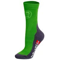 TROLLKIDS Kinder Wandersocken Mid Cut Beere, karminrosa 23-26
