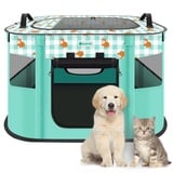 Tasdise tragbarer Hundetallpen Pet Playpen Cat Playpen tragbares Hundetpene Welpe Hundepene Katze Hunde Cage Haustier Übung Zelt für Indoor -Outdoor -Reisebereich Camping