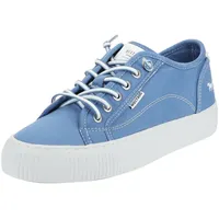 Mustang Sportliche Schnürschuhe für Damen, blau, 38 EU