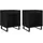 vidaXL Nachtschrank 2 Stk. 40 x 35 x 50 cm Schwarz