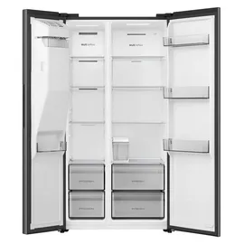 Hisense RS5P528STFE Side-by-Side (528 l, 1786 mm hoch, Schwarz)