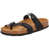 Birkenstock Mayari Birko-flor Patent, Damen Zehentrenner, Schwarz (Schwarz Lack) , 38 EU breit - 38 EU Weit