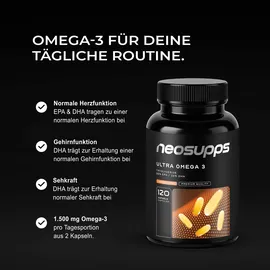 Neosupps Ultra Omega 3 Kapseln 120 St.